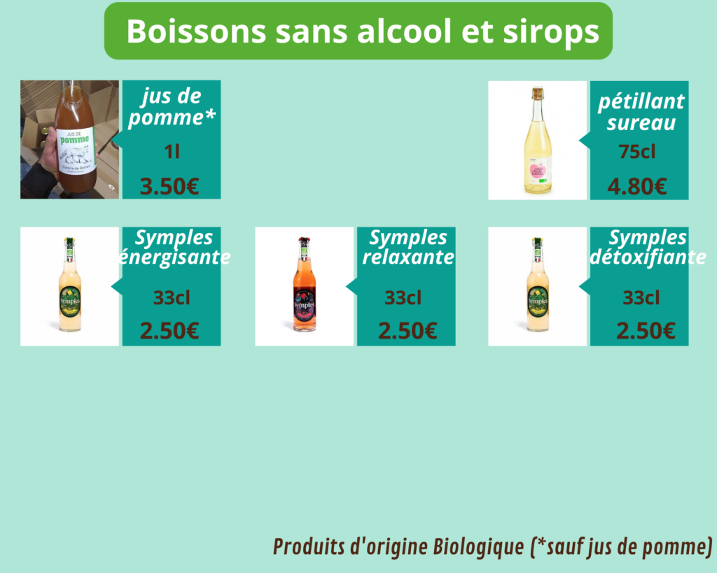 boissons sans alcool