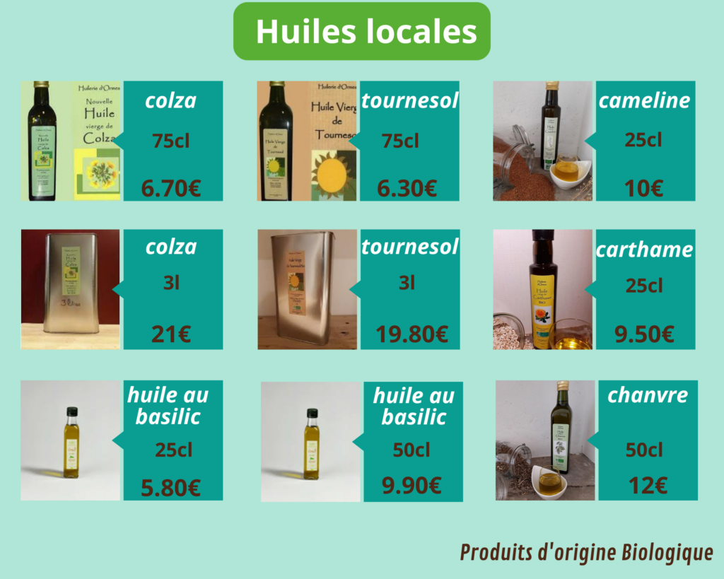 huiles locales