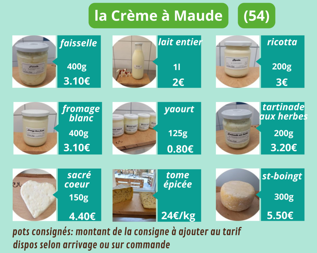 la crème à maude