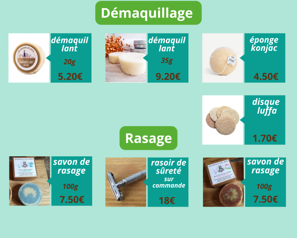 démaquillage et rasage